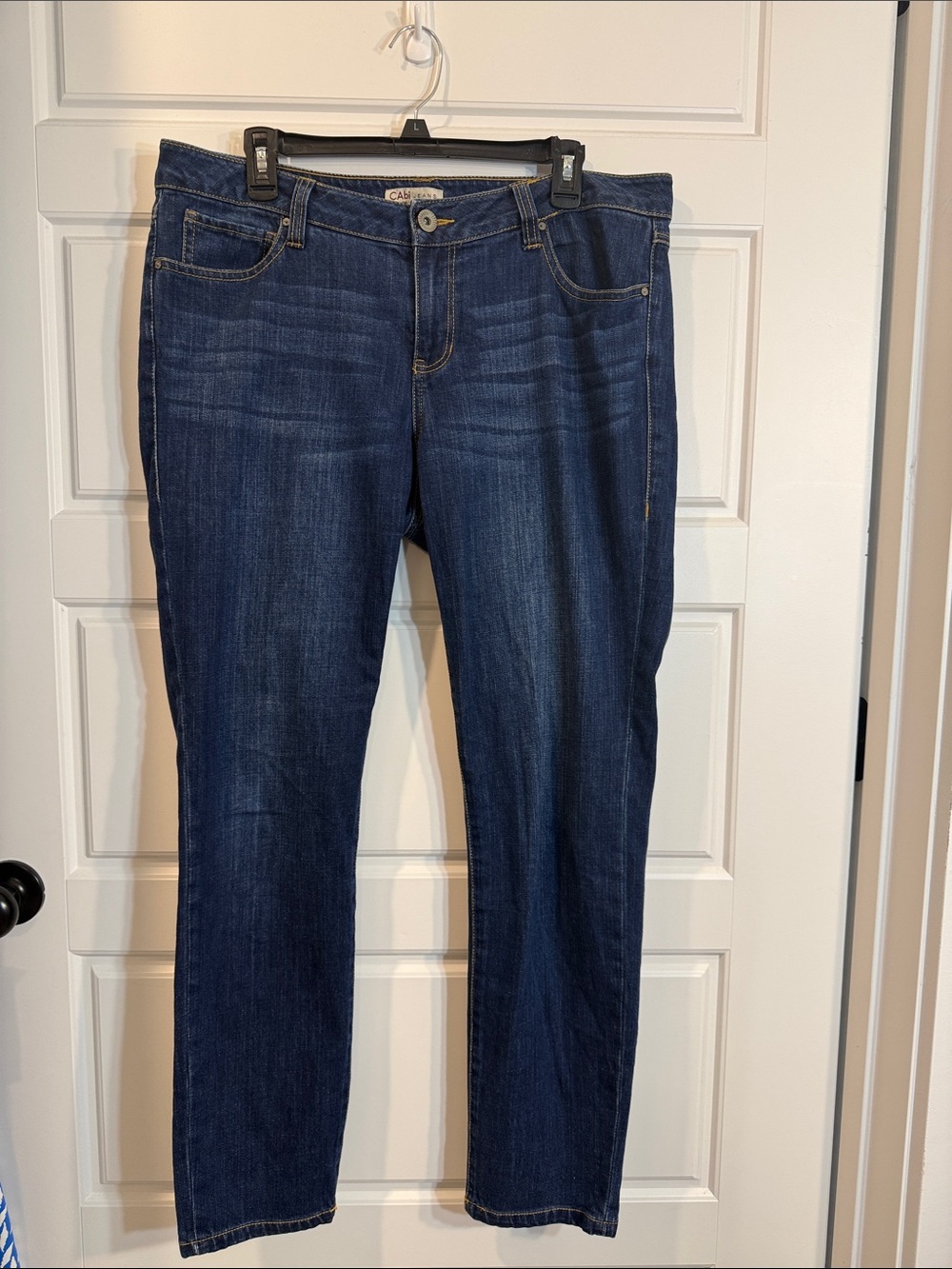 Cabi Womens Jeans Blue Skinny Dark Wash Size 14
